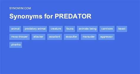 synonym for predator.